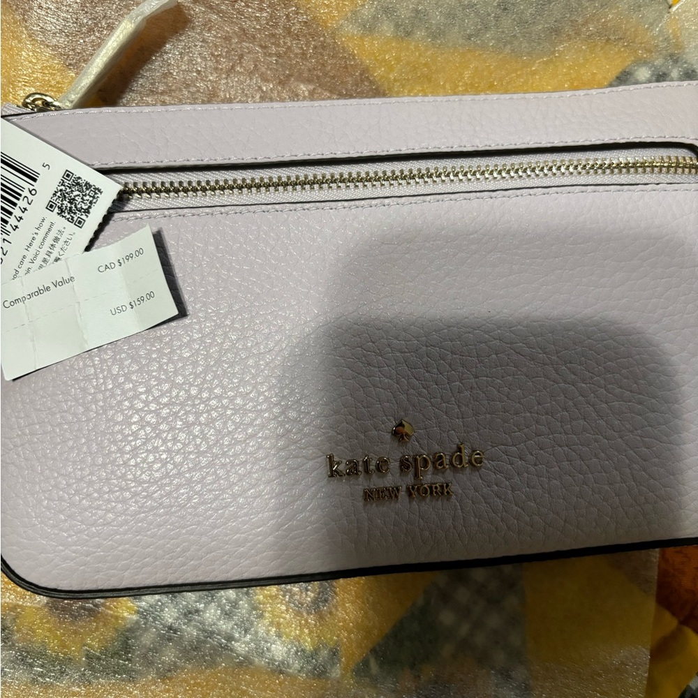 Kate Spade Lavender Leather Clutch